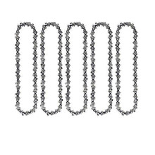suitable for (5 PACK) 4 Inch Mini Chainsaw Chain Replacement for Cordless Electric Portable All 4 Inch