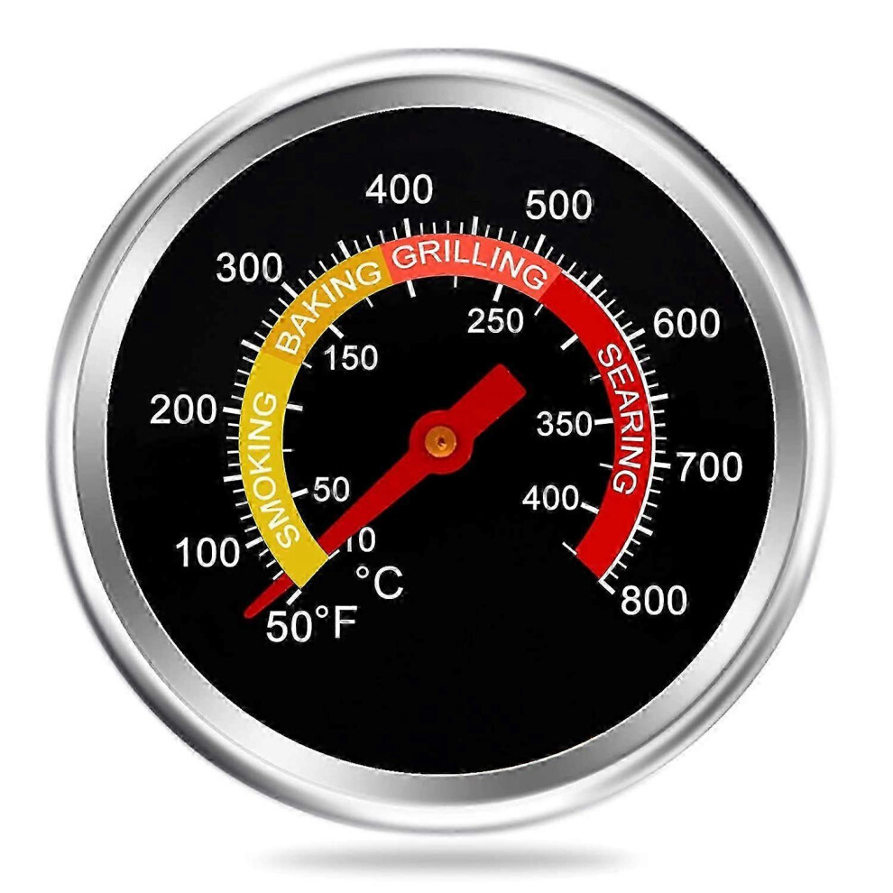 suitable for Grill Thermometer Smoker Temperature Gauge Charcoal Grill Pit Smoker Thermometer Heat Indicator