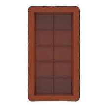 1/2 molde grande de silicona para chocolate profundo, moldes para dulces para barras rellenas, sin BPA,