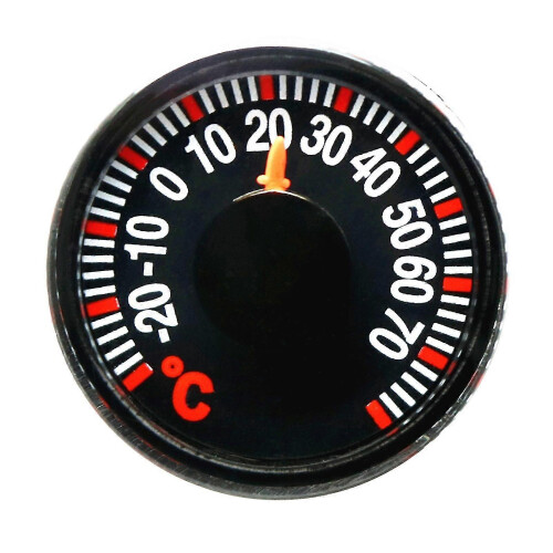 lämplig för Mini Round Diameter 27mm Plast Pointer Degrees Celsius Termometrar för Home Outdoor
