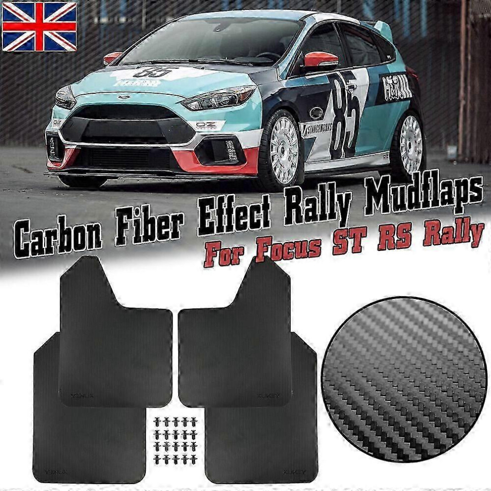 Suitable For Applies To For Ford Focus St Rally Mk2/St225 Mk3.5 Mk3 St250 Rs Zetec S Mk4 Mud Flaps Guard-Cheng 9421490980596