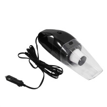 Convient pour aspirateur de voiture portable utile, sec et humide, 12 V, 120 W, avec câble de 5 m (noir)