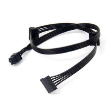 Cable de alimentación PCI Express de 6 pines macho (1 a 3 SATA SSD) para GPU, compatible con CORSAIR