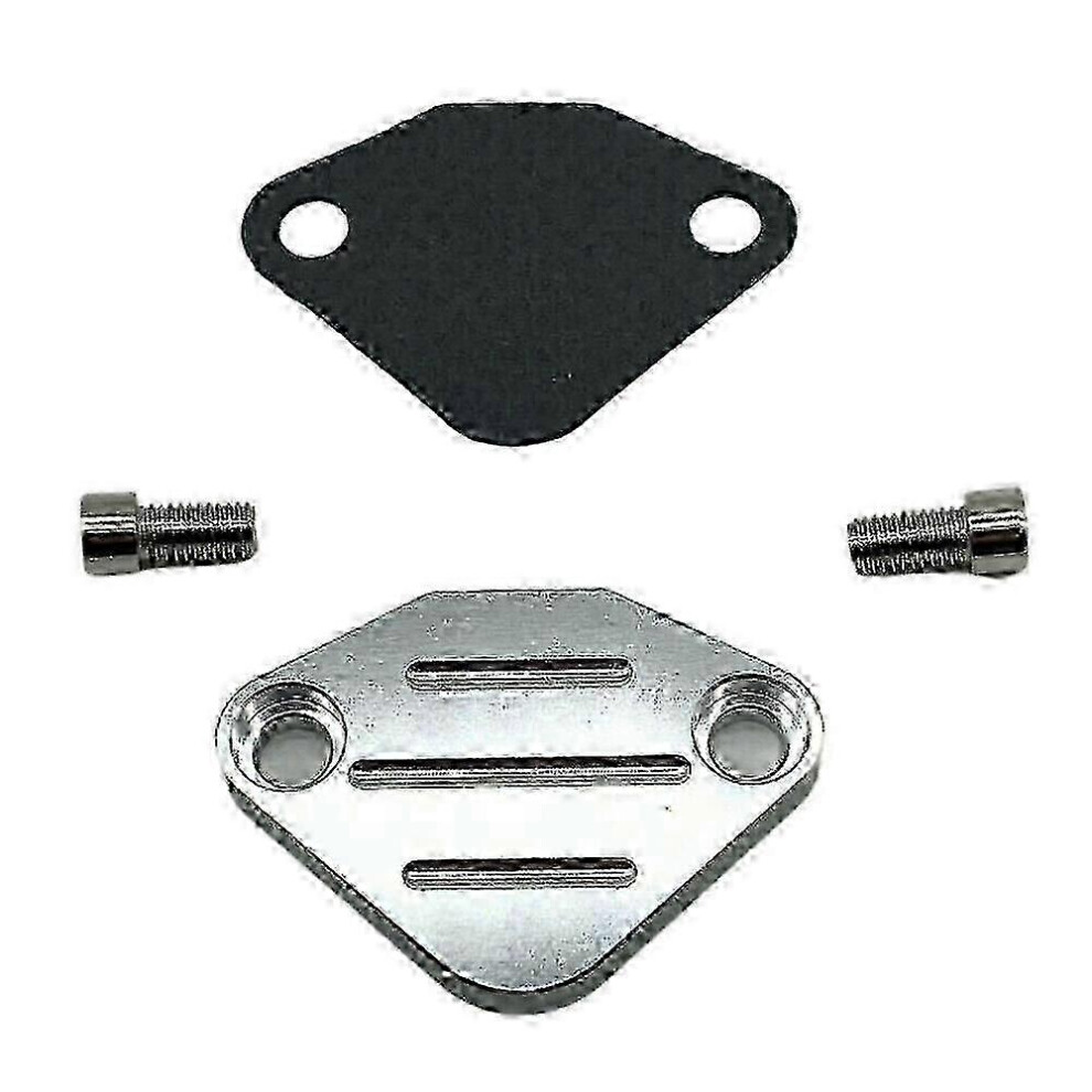 Suitable For Egr Valve Blank Block Off Plate Throttle Tbi For Gmc Chevy C3500 C1500 C2500 -Cheng Silver 9421490981968