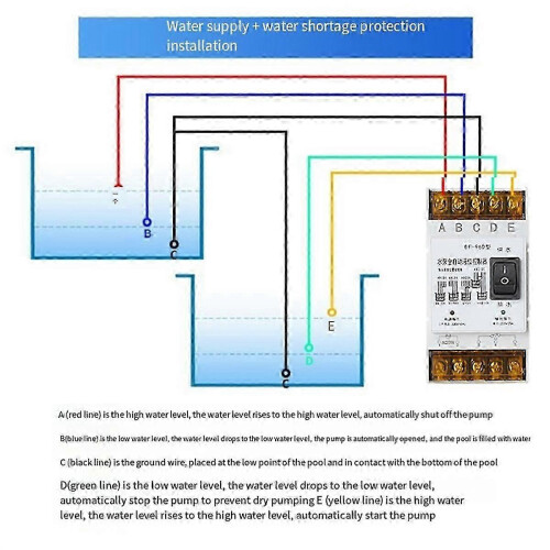 suitable for Fully Automatic Water Level Controller Switch 25A 220V Water Tank Liquid Level Detection