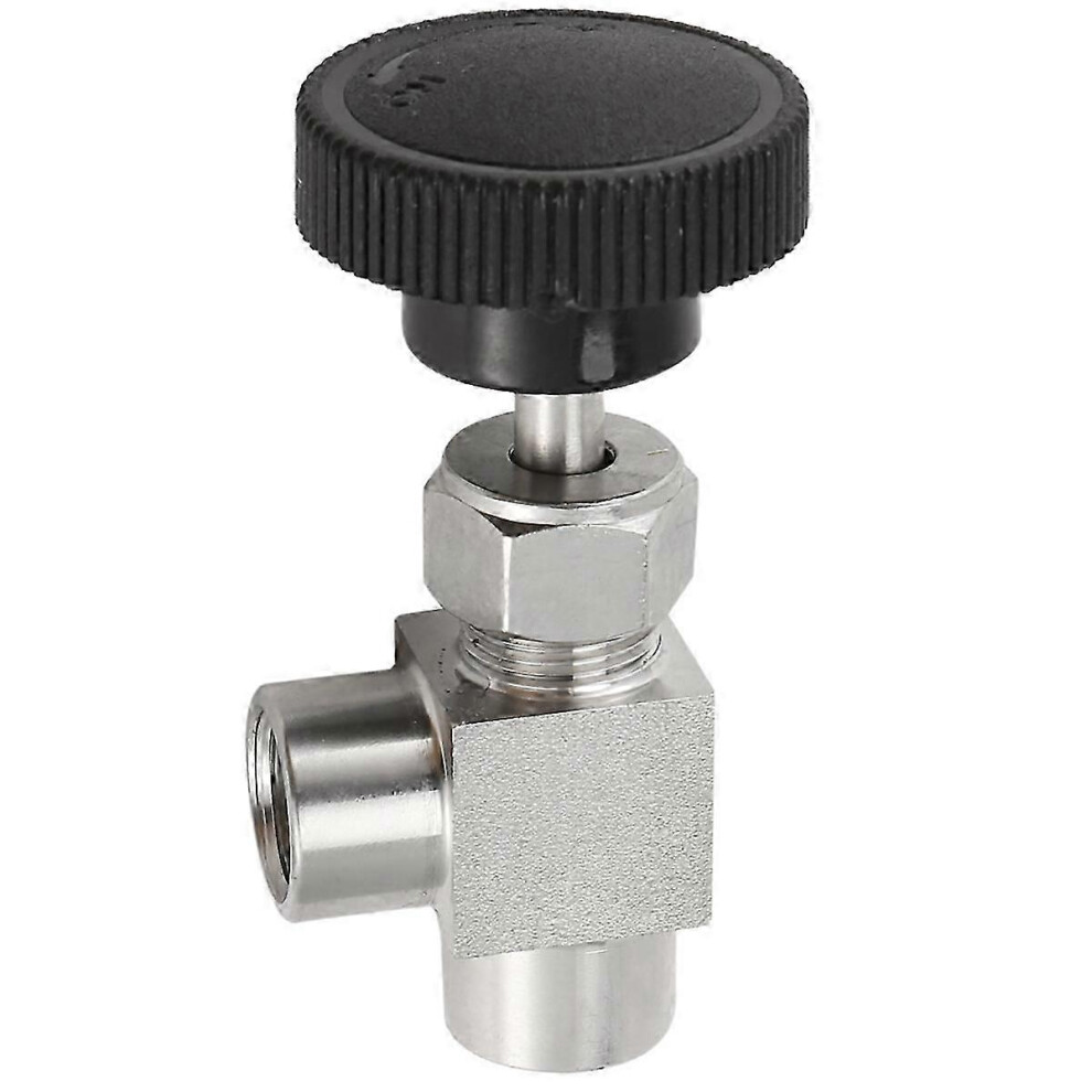 Suitable For Needle Valve Adjustable Needle Valve 1/4 Inch Right Angle Female Thread Bsp Ss304 For Water 9421490989438