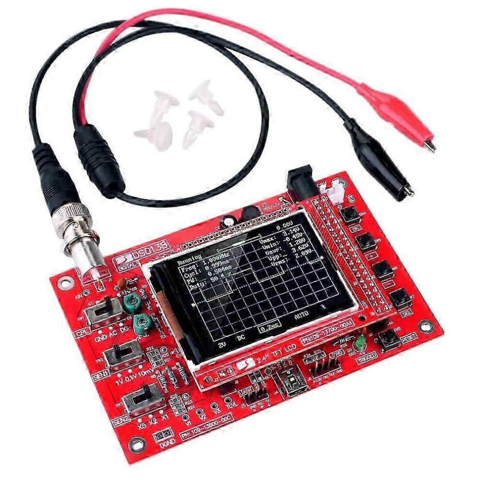 Suitable For Dso138 Oscilloscope Digital Assembled Tft With Probe Alligator Test Clip For Arduino Arm 9421490990656