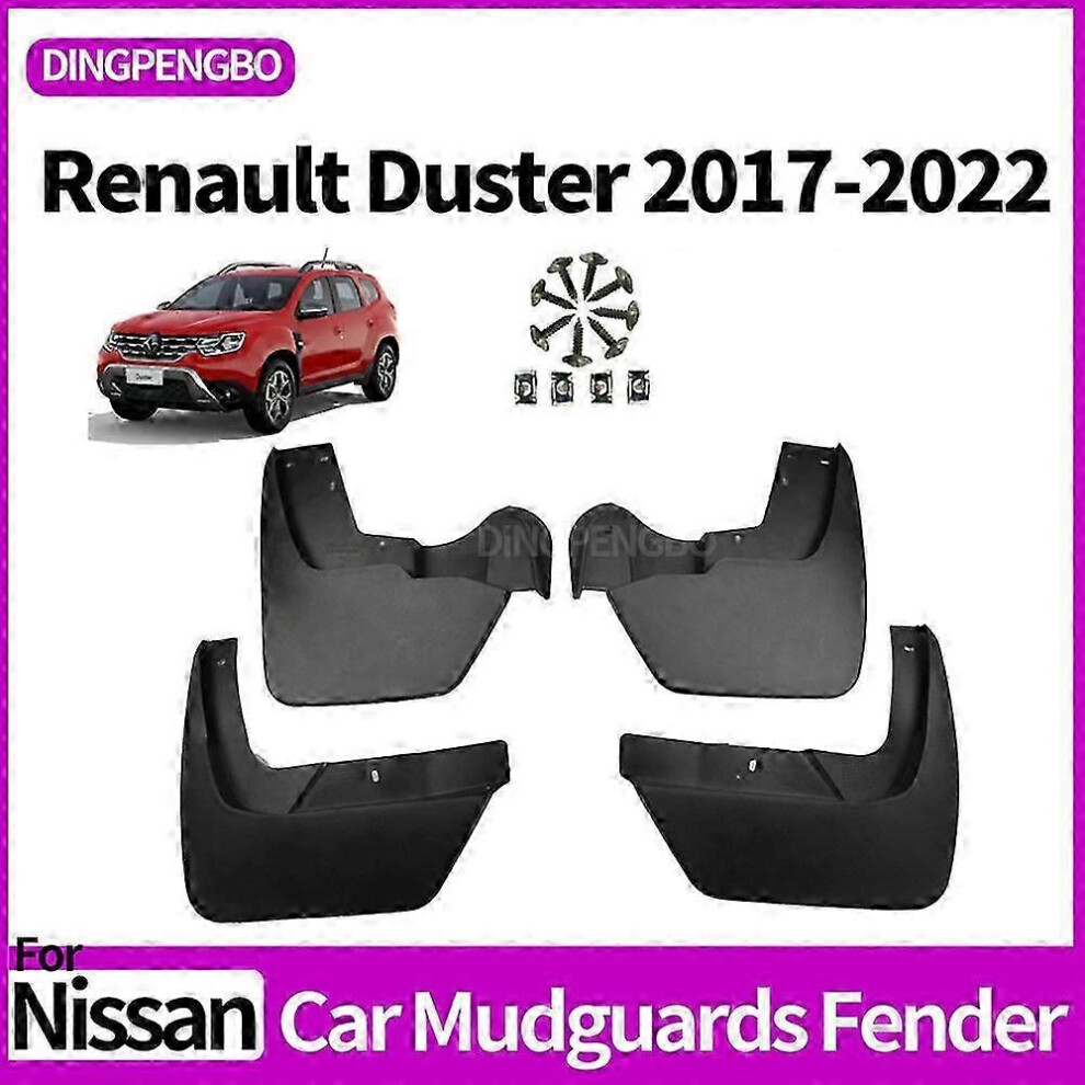 Suitable For Excellent Car Mudflaps Mudguards Anti Splash For Renault Duster 2017-2022 Front Rear Wheels 9421490991257