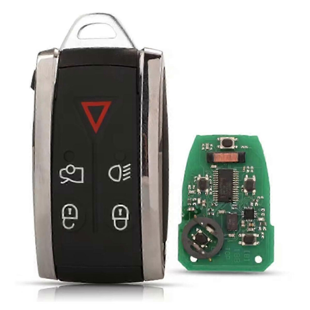 Suitable For Car Remote Key 5Buttons Car Key 433Mhz Fsk Id46 Chip Kr55wk49244 For Jaguar Xf Xk Xkr 2007-2012-Cheng 9421490993107