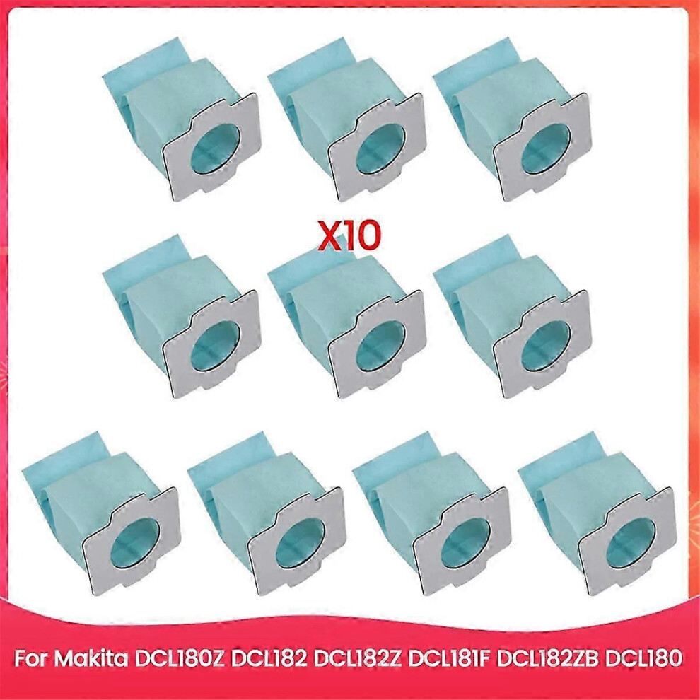 Suitable For 10 Dust Bags Collector Set For Makita Dcl180z Dcl182 Dcl182z Dcl181f Dcl182zb Dcl180 Rreplacement 9421490995811
