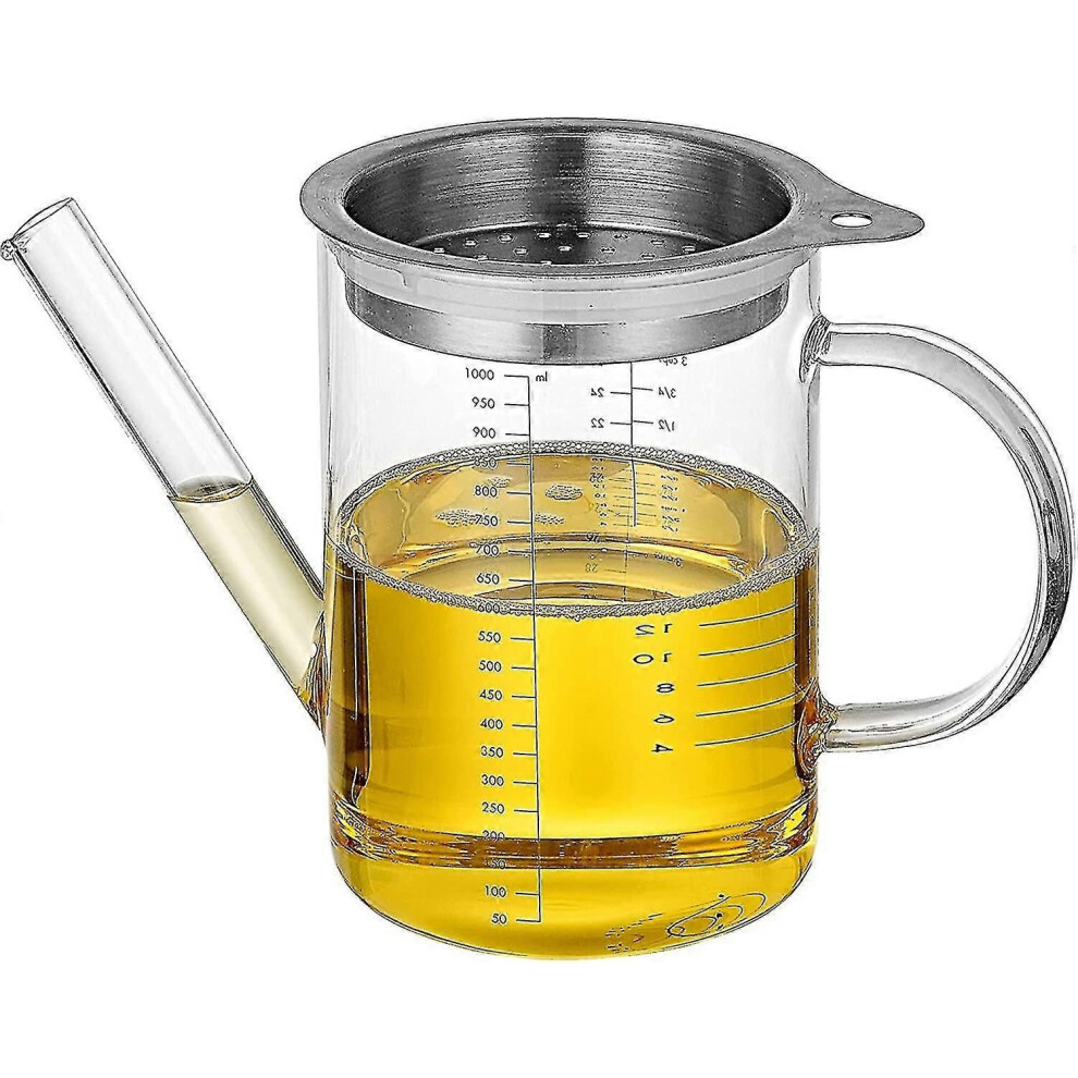 Glass Gravy Separator With Filter Cap, Fat Separator, Poultry Separator-Cheng Fu 9421490014109