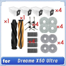 suitable for 14 Pcs for Dreame X50 Ultra Sweeping Robot Cleaner Parts Replacement Main Side Brush Mop