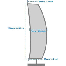Schutzhülle kompatibel Sonnenschirm, Sonnenschirmhülle, Sonnenschirmabdeckung, Hülle kompatibel Sonnenschirm,