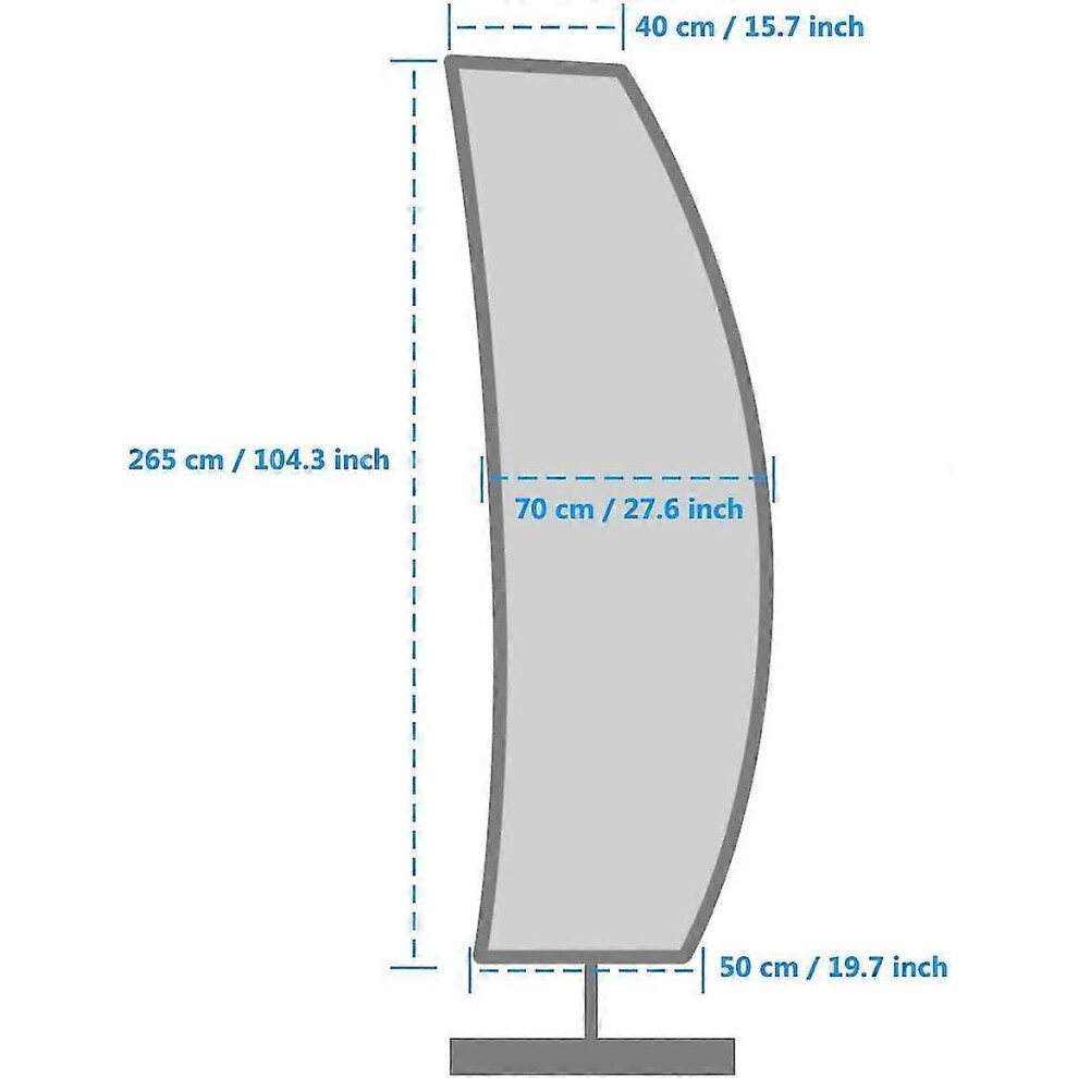 Protective cover compatible parasol, parasol cover, parasol cover, cover compatible parasol, cantilever