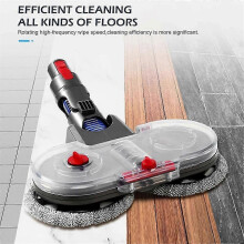 suitable for Electric Mop Head Attachment for Dyson V7 V8 V10 V11 V15, Dual Rotating Motors with 6 Pieces