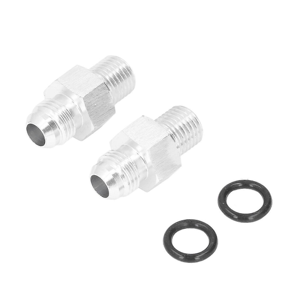Pair Transmission Cooler Adapter Fittings 6An To 1/4In Npsm 3163000833 Compatible Gm Th350 Th400 4L60e 9421490017698