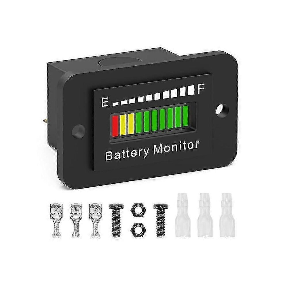 12V 24V 36V 48V 60V 72V Led Battery Monitor Gauge Battery Fuel Gauge Indicator Lithium Ion Battery-Cheng 9421490018770