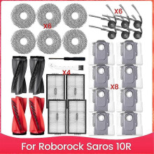 suitable for Replacement Kit Accessories for Roborock Saros 10R Robot Vacuum Cleaner Parts Main Side