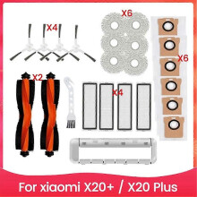 suitable for For Xiaomi Robot Vacuum X20+ / X20 Plus Main Side Brush Hepa Filter Mop Cloth Dust Bag