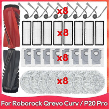 suitable for For Roborock Qrevo Curv / V10viv Replacement Parts Accessories Hepa Filter Mop Cloth Dust