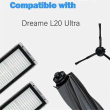 suitable for Accessories Kit for Dreame L20 Ultra / L30 Ultra / X20 Pro Robot Vacuum Main Side Brush