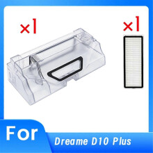 Suitable for Dreame D10 Plus Dust Box with Filter Replacement Parts for Robot Vacuum Cleaner-si xi