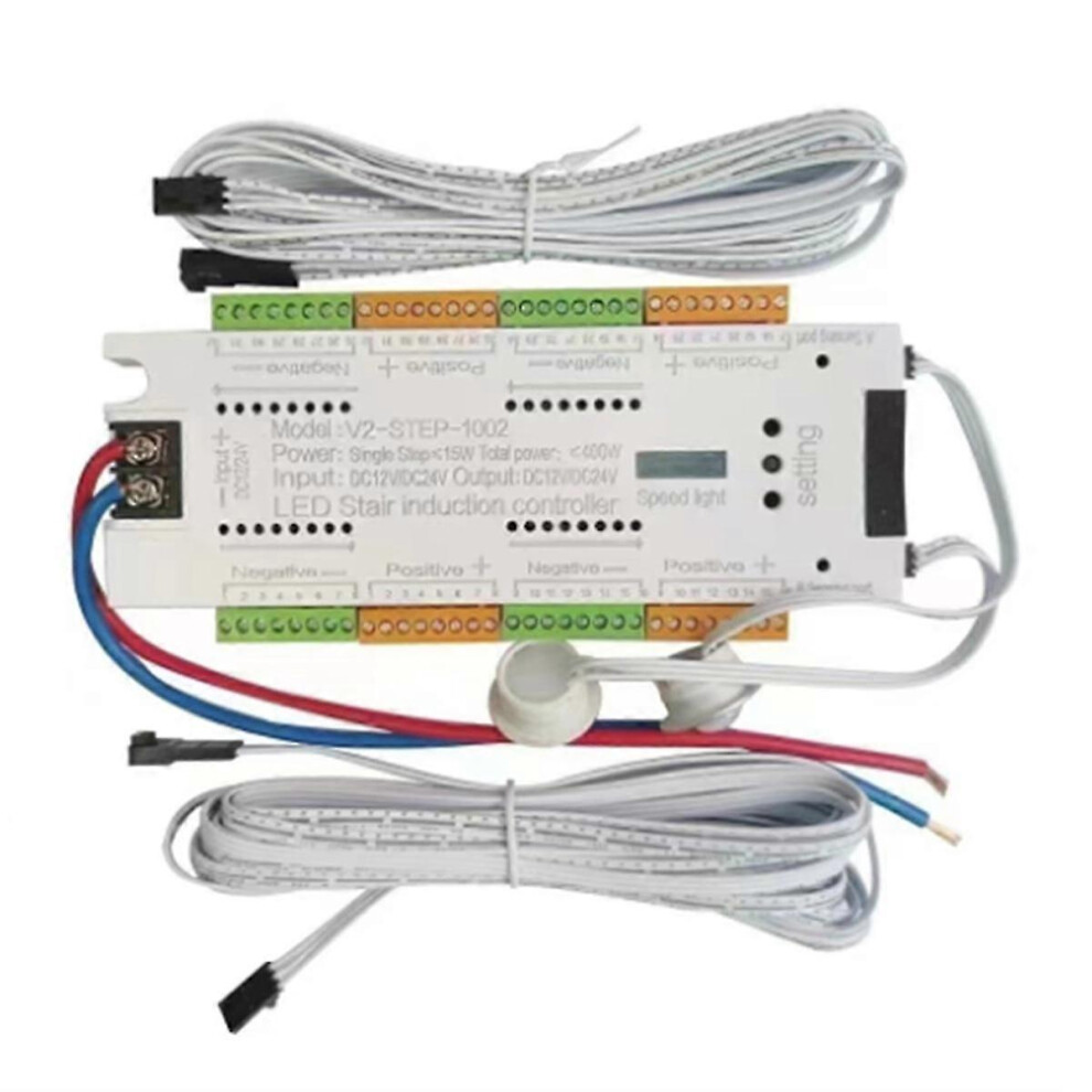 Automatic 32 Channels Stairway Lighting Led Motion Sensor Stair Light Controller Kit Compatible Stairs 9421490022098