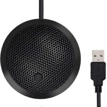 Konferenz-USB-Mikrofon, omnidirektionales Kondensator-PC-Mikrofon mit Stummschalttaste, LED-Anzeige,