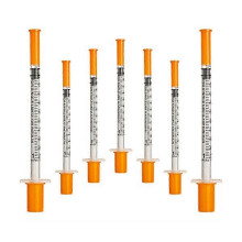 Jeringa de 1 ml con 30 g (8 mm de largo) de material de laboratorio, paquete sellado individualmente,
