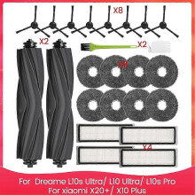 Lämplig för Dreame L10s Ultra/L10 Ultra/L10s Pro, reservdelsset för Xiaomi X20+/X10 Plus Robot