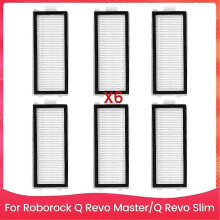 Lämplig för Hepa Filter Ersättningsdelar för Roborock Q Revo Master/Q Revo Slim Robot Dammsugare-si