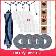Lämplig för Eufy Omni C20 Dammsugartillbehörsset med sidoborste Hepa Filter Mopp trasa-si xi