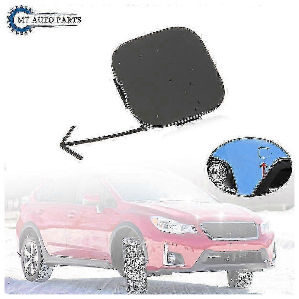 Front Bumper Towing Hook Garnish Cover Unpainted Front Hauling Eye Lid Trailer Trim Cap Compatible Subaru 9421490032882