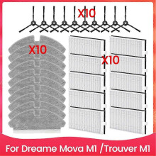 Suitable for 30PCS Side Brush Mop Cloth and Filter Kit for Vacuum Cleaner Accessories-si xi