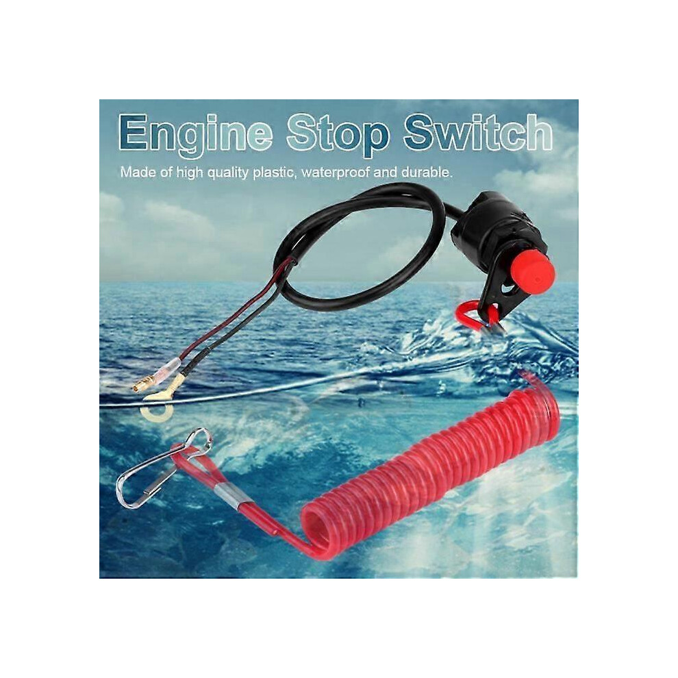 Estink Engine Stop Switch Motorcycle Outboard Lawn Mowers Emergency Engine Stop Switch With -Sx 9421490055706