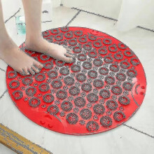 Round Massage Bath Mat Non-slip Shower Mat Bathroom Mat Machine Washable Shower Mat -CDSX