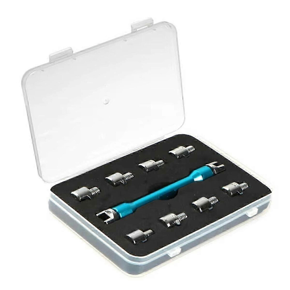 Suitable For Dirt Bike Atv Scooter Cnc Motorcycle Spoke Wrench Spanner Repair Tool With 10Pcs Interchangeable 9421490046728