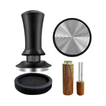 Kahvi Espresso Tamper 51mm Wdt-työkalulla kalibroitu jousitettu, silikonimatto, yhteensopiva