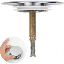 Badewannenstöpsel, 70 mm, mit Doppeldichtung, höhenverstellbar, universell -CDSX