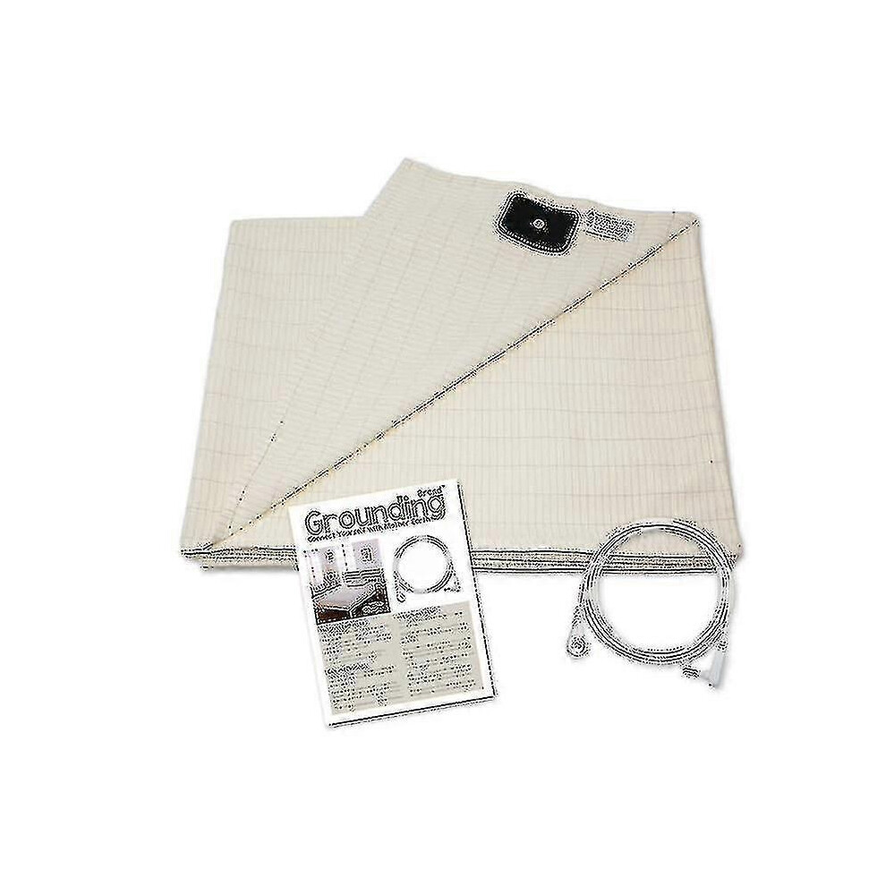 Earthing Double Bed Grounding Sheet Shield Emf Anti Radiation Conductive Fabric Bed Mat 80in X 60in