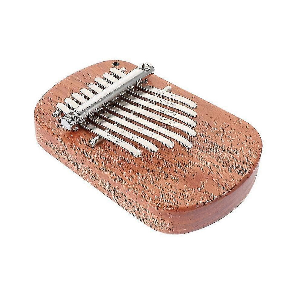 12X8X3.5CM Wood color 01 Finger & Hand Cymbals Exquisite 8-tone Fingertip Kalimba Small Kalimba Thum