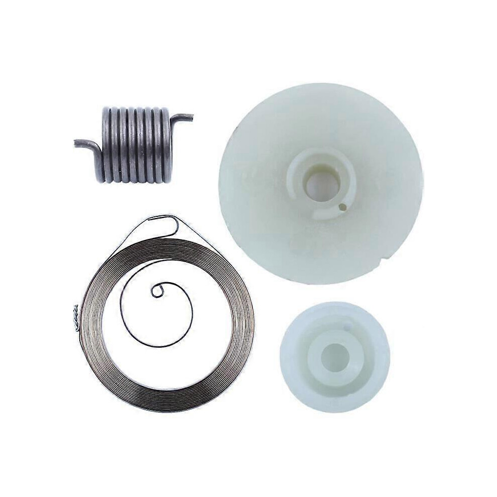Recoil Remobind Pull Starter Spring Pulley Hub Kit Compatible With Husqvarna 142 137 E 142E 137E Gasoline 9421490058479