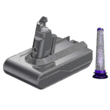 Compatible With Dyson V6 Battery 21.6v Dc62 Accessories, Cordless Vacuum Cleaner, Compatible With V6