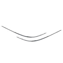 Geeignet für CLK-Klasse W209 2002–2009 Chrom-Frontstoßstange untere Abdeckung Zierleiste Ersatz links