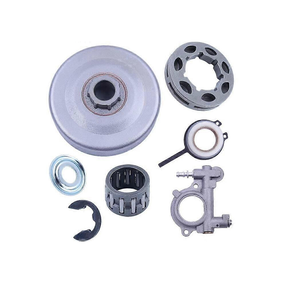 3/8" 7t Sprocket Clutch Drum Oil Pump Kit Compatible With Oil Drum Compatible With Stihl 026, 026-image-OPC-PHN7KSD-NEW