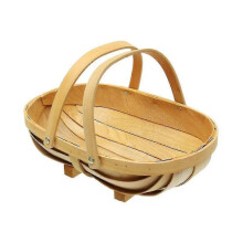Houten fruit- en groentemand voor in de tuin: Sussex Trug Home Garden Decor-m-- -CDSX