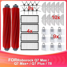 Suitable for Roborock Q7 Max/Q7 Max+/Q7 Plus/T8 Accessories Main Side Brush HEPA Filter Mop Robot Vacuumsi