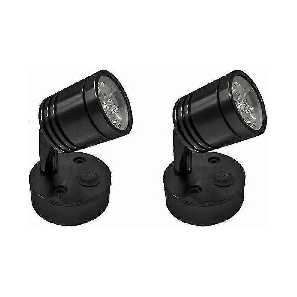 Lot de 2 spots LED 12 V pour lecture, lampe murale de chevet, interrupteur à intensité variable, pour