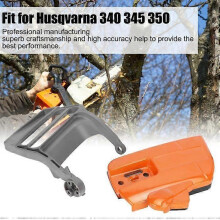 Moottorisahan osat Ketjujarrun sivusuojuksen käsisuojus Yhteensopiva Husqvarna 340 345 350 moottorisahatyökalun