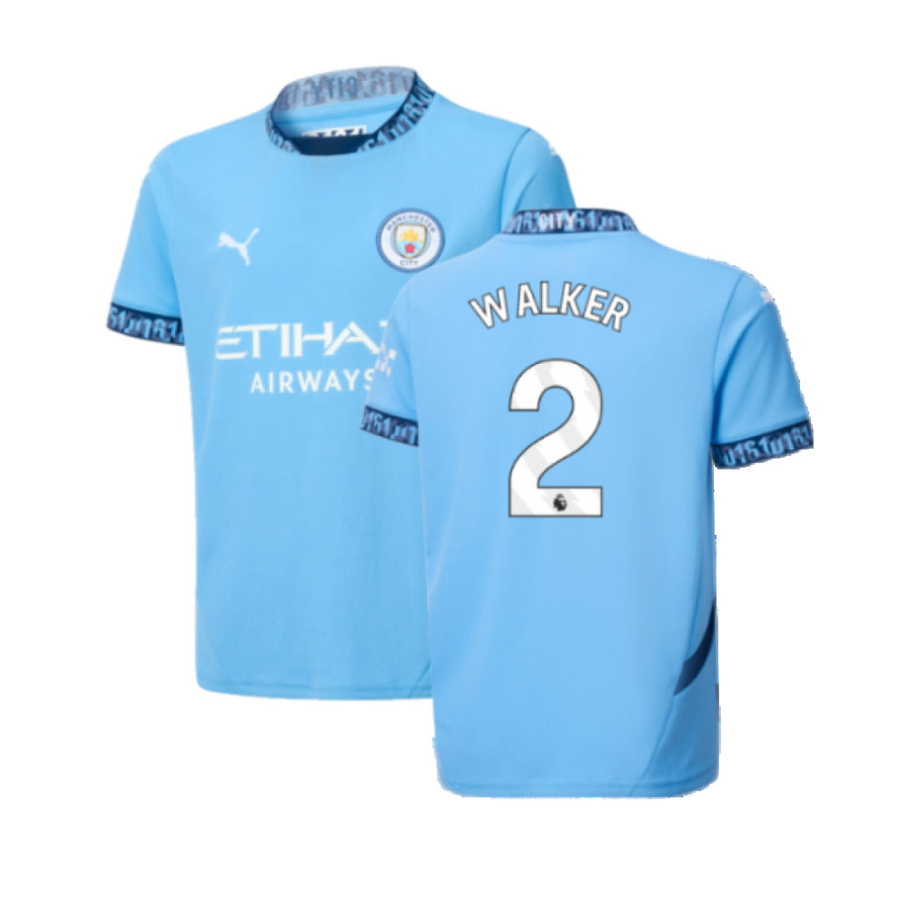 Puma (Mb) 2024-2025 Man City Home Shirt (Kids) (Walker 2)
